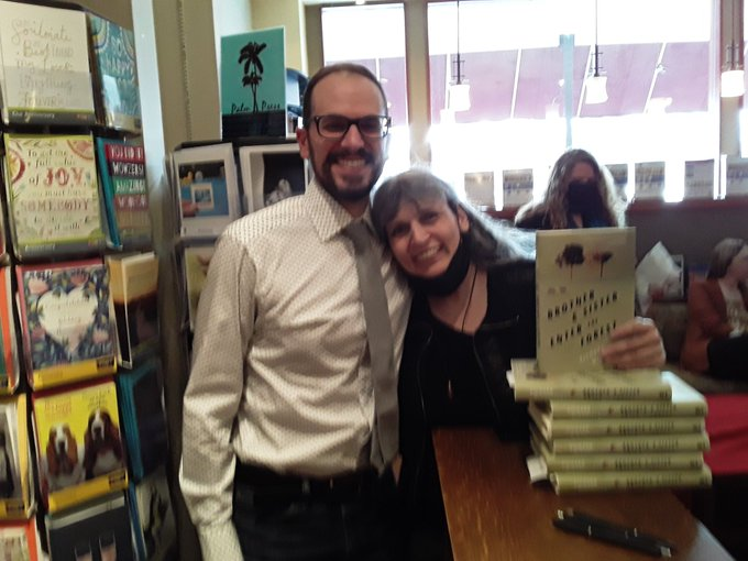 It was thrilling to help celebrate the book launch of @RPMirabella's 'Brother & Sister Enter the Forest' at The Book House in Albany yesterday! May this amazing book reach the literary stratosphere! 
#DebutNovel #FavoriteAuthors #MustRead