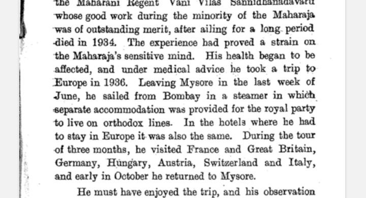 It was be remembered that the Maharaja was a very devout orthodox Hindu king.

He visited Amarnath and walked 13 days on foot to visit Badrinath.

He also took Kailash Manasarovar Yatra.

When he traveled abroad, separate accommodation was provided to live along orthodox lines.