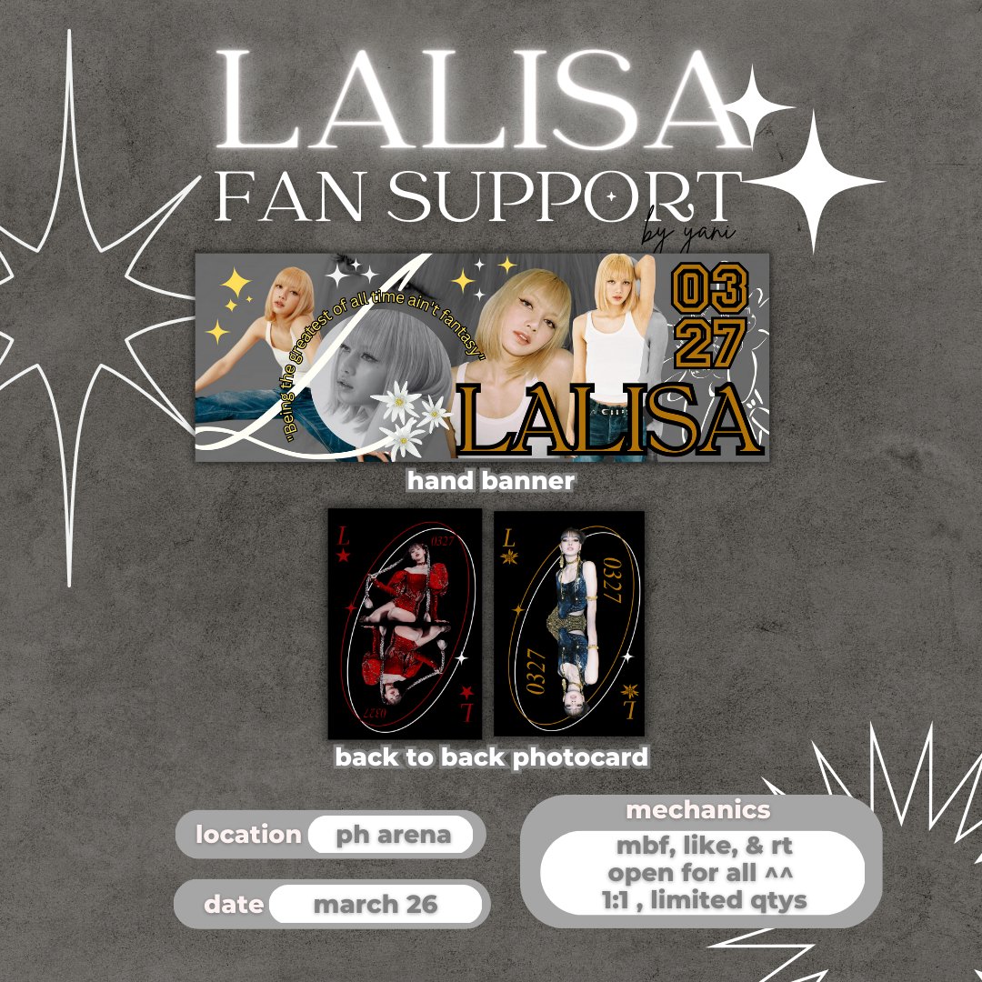 nyelscart's tweet photo. calling all lilies! 📣

my friend will also be giving away LALISA concert kits along with my JENSOO hand banners on March 26, 2023 of #BORNPINKMANILA_BULACAN 

ღ mbf, like, and rt
ღ 1:1,limited quantities only
ღ open for trades, dm me! 

exact location &amp; time, tba ^^

see you! 💖 https://t.co/VjQ6fmkGgb