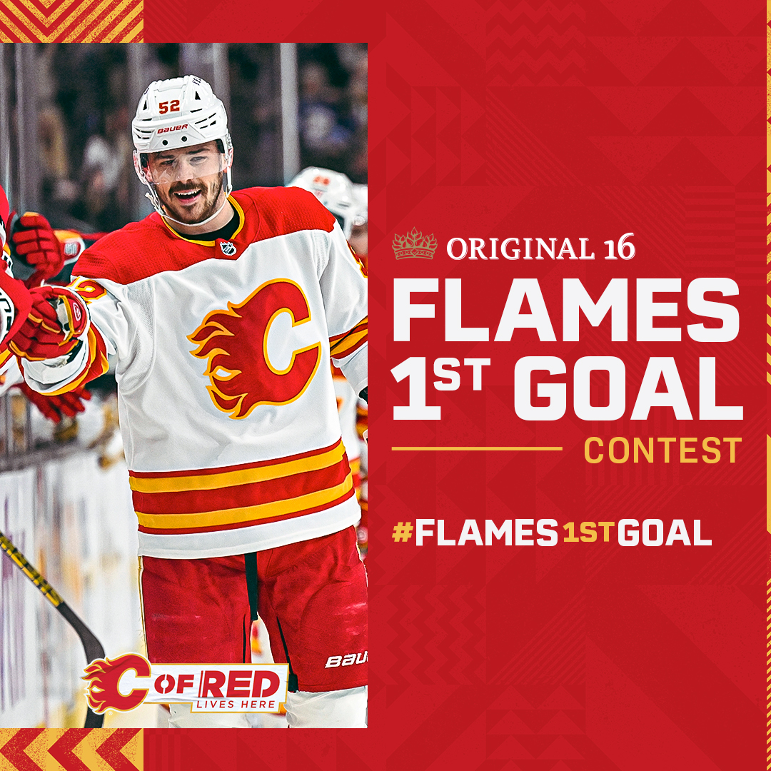 Want to win a pair of tickets to our Mar. 23 game vs. Vegas, courtesy of @original16beer? Tell us which Flame you think will score the first goal tonight and use the hashtag #Flames1stGoal to enter! A winner will be selected at random from the correct responses.