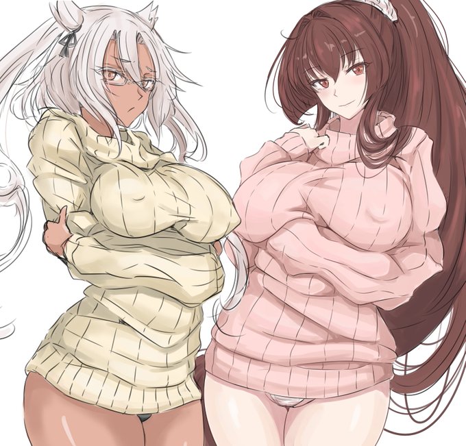 #既掲でもいいのでとにかく大和型を貼ろう描いたの最近だけど二人せっかく並んでるので 