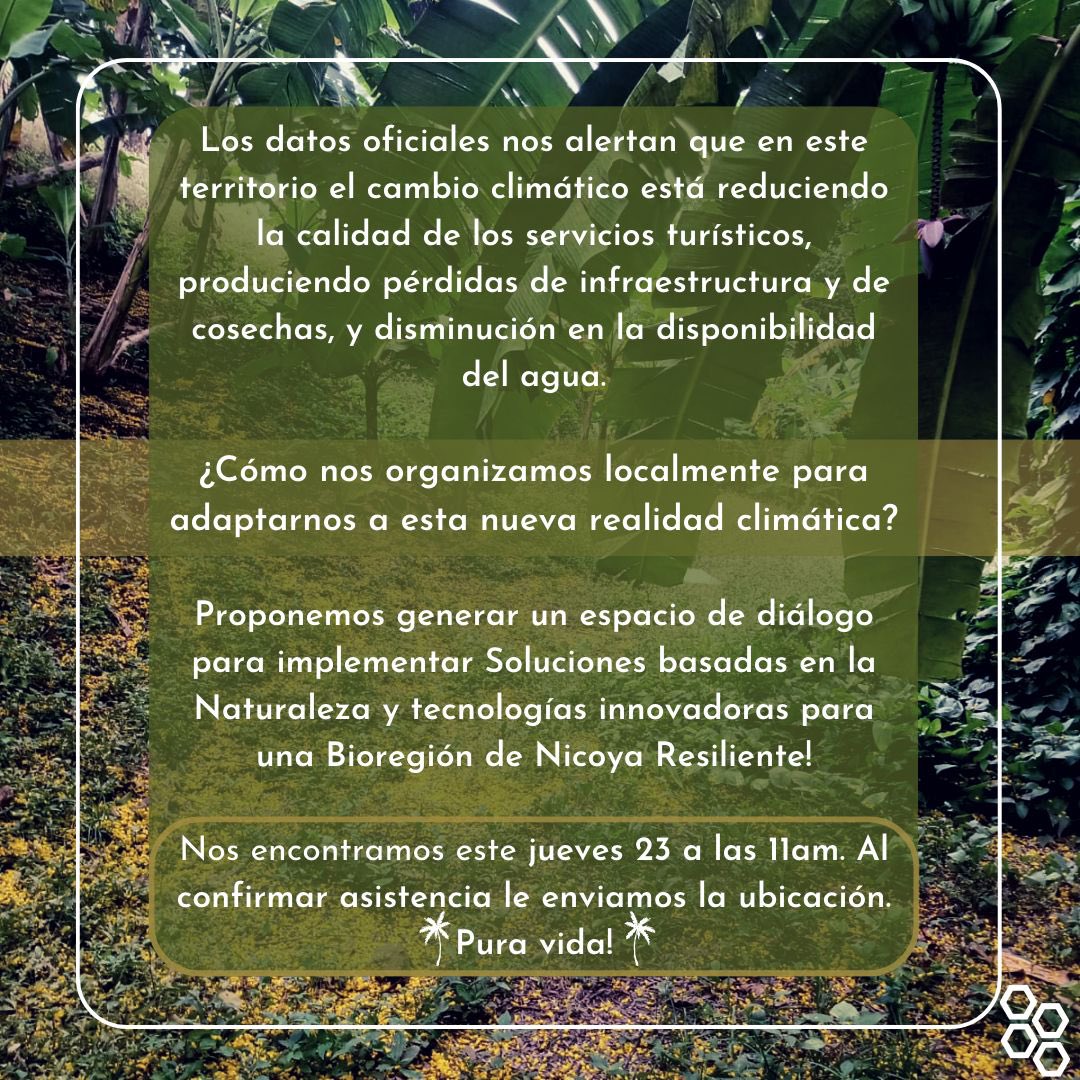 Our first bioregional meeting happening in #Nicoya next Thursday!!