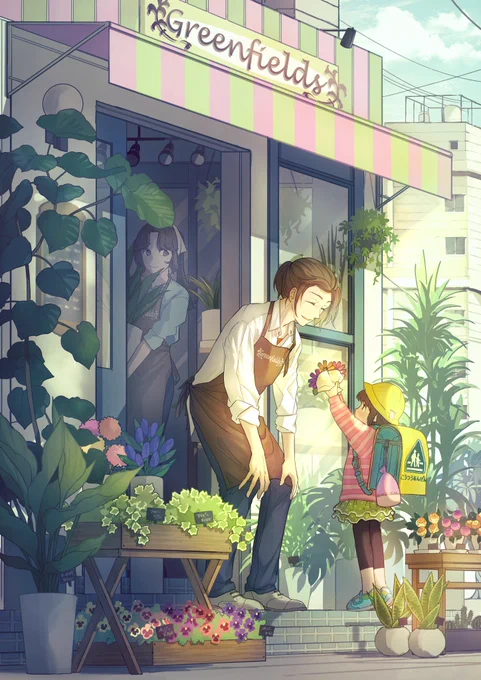 最近は花や写真のモチーフと女の子の組み合わせをたくさん描いてます。男の子や日常の風景も描くのが好きです。 #三億アカウントの中から私を発掘してください 