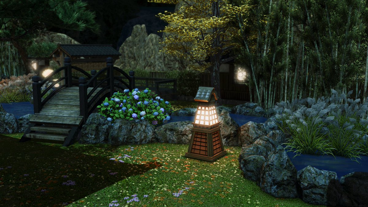 Empress_XIV's tweet image. &lt;L size&gt;
Lavender bed W11P28@tonberry
EK's home&amp;studio~
#1 Japanese garden (Raider function)
#FFXIVhousing