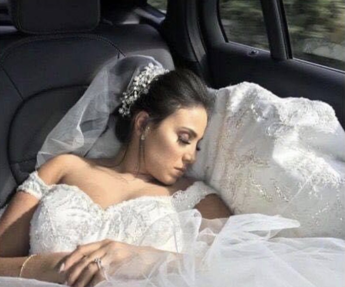 me otw to my weeding because i gotta get a nap in before i do anything 😂