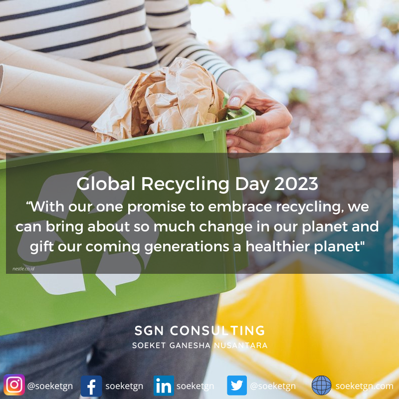 Global Recycling Day 2023
“With our one promise to embrace recycling, we can bring about so much change in our planet and gift our coming generations a healthier planet'
#GlobalRecyclingDay2023
#GlobalRecyclingDay
#RecyclingDay