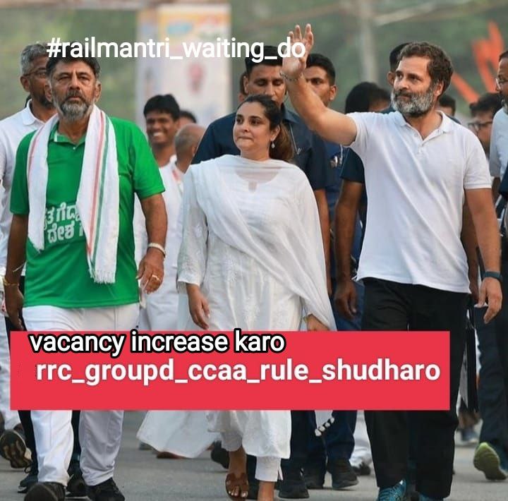AAmitkamboj17's tweet photo. #railmantri_waiting_do

1- waiting do 1:1.5
2- CCAA me sudhar karo
3- group d VACANCY INCREASE kro.
@AshwiniVaishnaw @BBCHindi @Evardaynew8 @NidhiTanejaa @RailMinIndia @PankajDhaka04 @ravishndtv @BJP4Rajasthan @BBCWorld @newstakofficial @narendramodi @PMOIndia @AmarUjalaNews https://t.co/Bs9Vt2eFkP