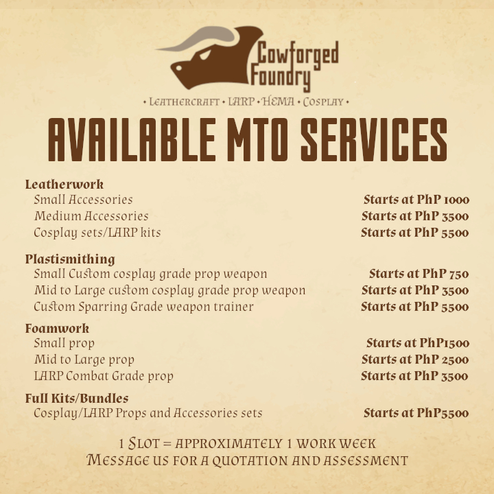 cowforgefoundry's tweet photo. Pricing list and Commission slots explainer post for pinning. I'll post some samples in the replies to count as my portfolio and whatnot https://t.co/QMiwZy3pxx