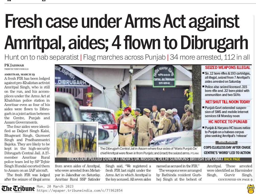 SukhpalKhaira's tweet photo. I’m saddened that @BhagwantMann has turned Punjab into a police state rendering himself as a total incompetent &amp; inefficient Cm! He’s leaving our sikh youth at d mercy of center to be charged under draconian laws like UAPA &amp; flown to far off states for which he should be ashamed https://t.co/FiJFvIrdW7
