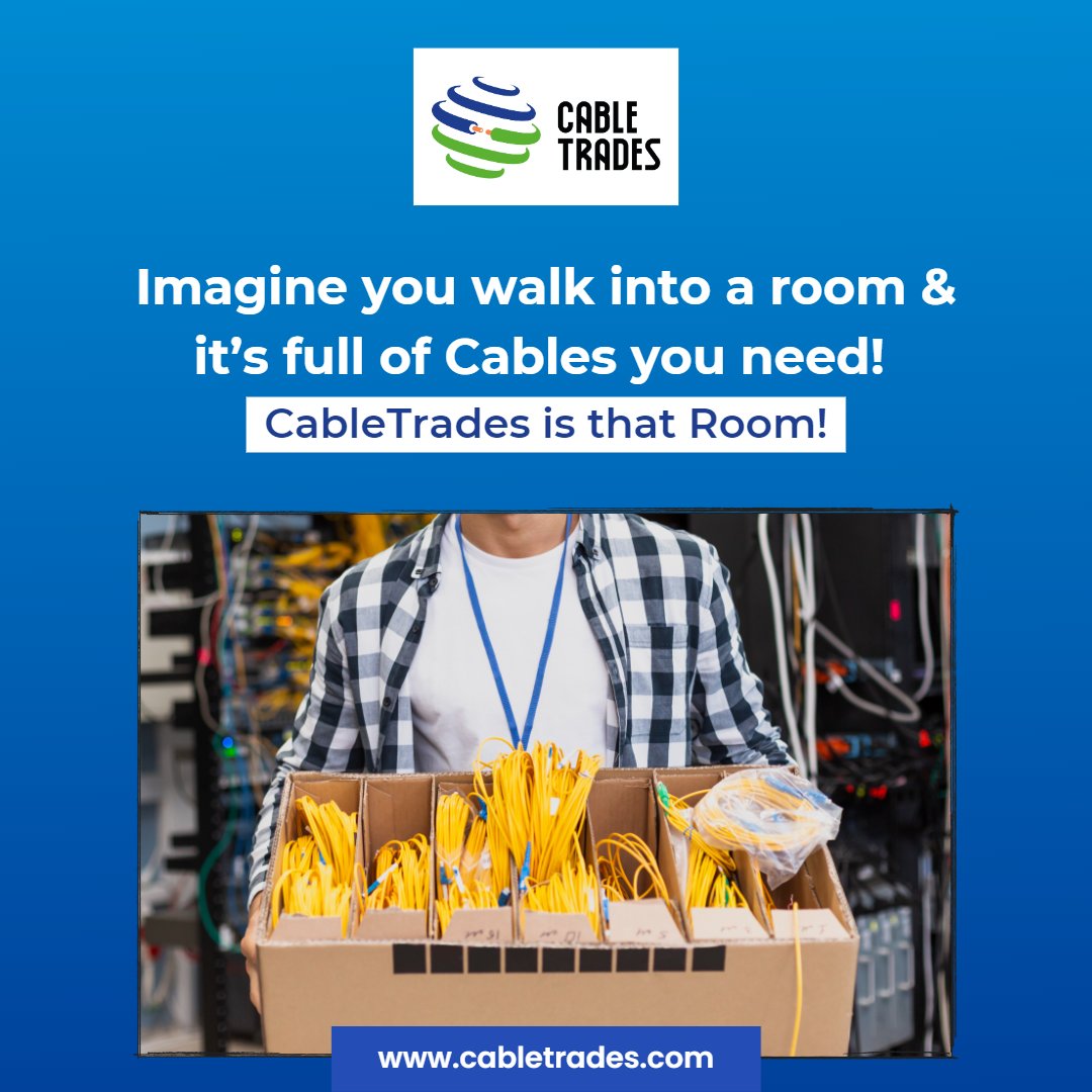 CableTrades's tweet photo. Open the door to multiple Cable opportunities with CableTrades, India’s No.1 Cable trading platform! 

👉https://t.co/y6j6CjC0tR

#cableaccessories #cablemanagement #cables #qualitycables #cablesupplier #cablemanufacturer #onlinecabletrading https://t.co/WYnef7xHmy