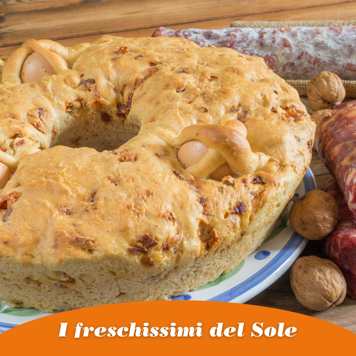 Fermi tutti!
Arriva lui, il signor casatiello! Il Re della cucina tradizionale di Pasqua che si fa spazio per voi nel nostro Reparto dei freschissimi Gastronomia.