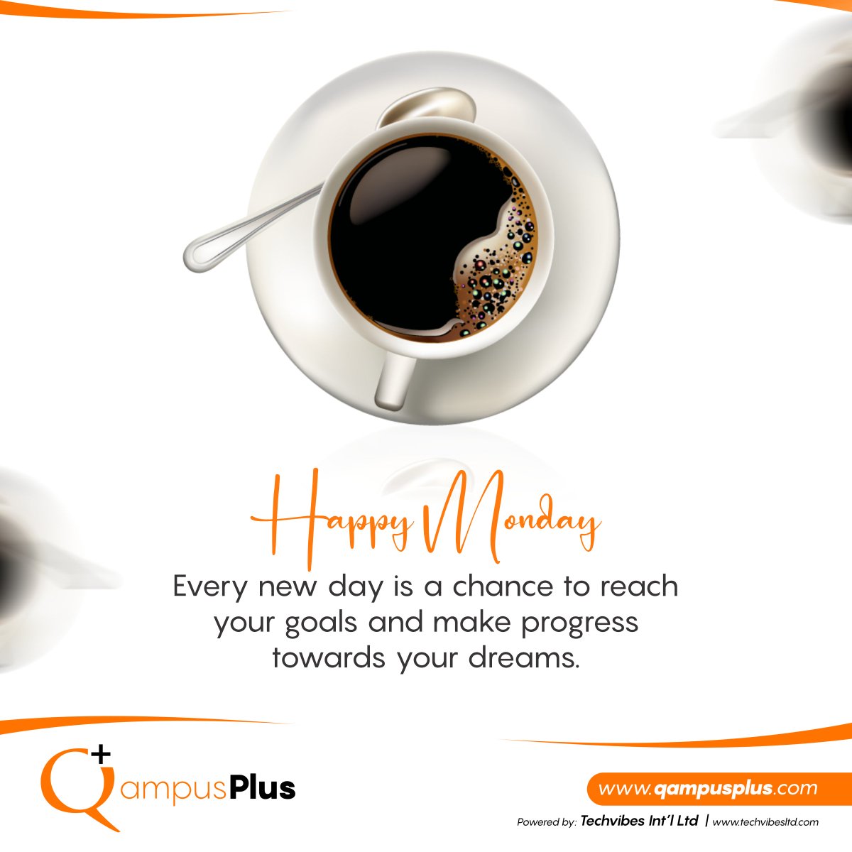 Qampusplus's tweet photo. How is it going over there? Here is wishing you a productive week.

#HappyMonday https://t.co/VRE7SNMSoE