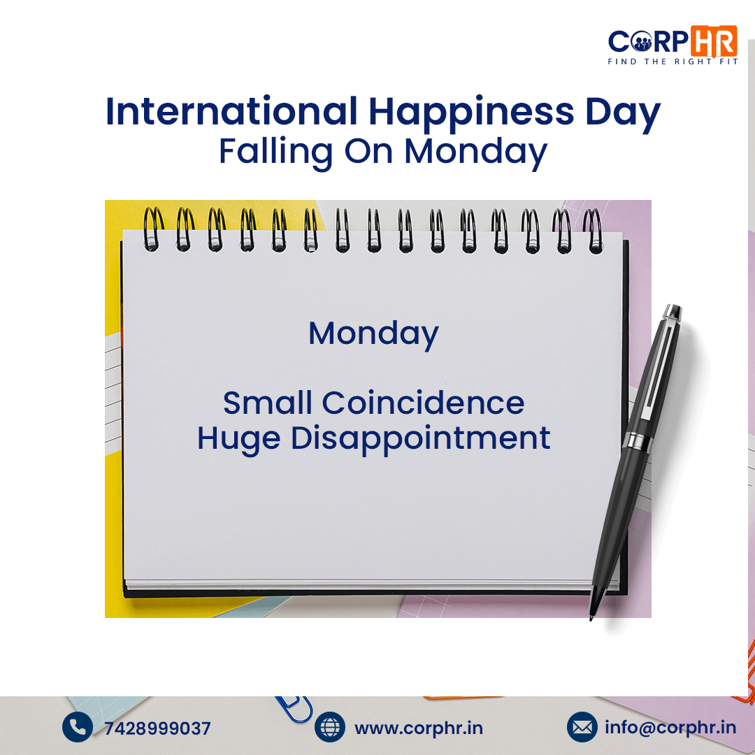 CorpHRhq's tweet photo. Happiness Day on a Monday is like the Universe testing our happiness levels right out of the gate.
.
.
Follow For More
#corphr #internationalhappinessday #happinessday #Monday #mondaymood #happylife #worklife #hellomonday #trending #relatable #relatablepost https://t.co/wolOI8vfmb