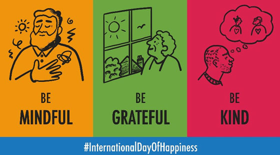 We hope you had a wonderful weekend. It is the #InternationalDayOfHappiness and <a href="/actionhappiness/">Action for Happiness</a> has given us three messages for today.