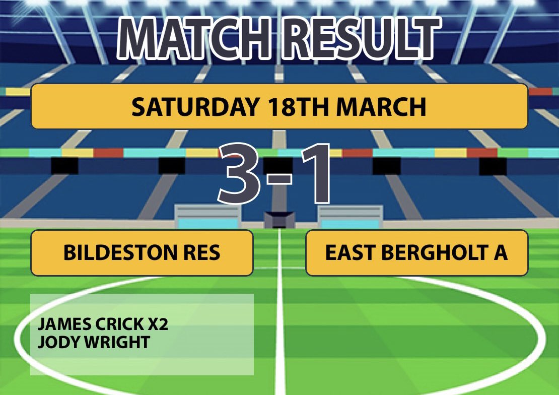 We get all 3 points against a much stronger <a href="/EBUFC1/">East Bergholt United</a> A side. It was tougher and a lot closer this time around but we managed to do enough to secure the win! 🔴⚫️🔵⚪️