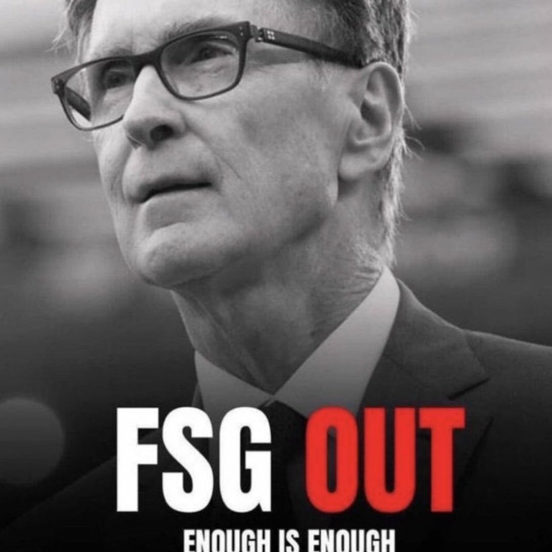 dazwiggins's tweet photo. #FSGOUT #FSGOUTNOW #EnoughIsEnough @LFC @TheAnfieldWrap @TheRedmenTV @spiritofshankly @John_W_Henry @JamesPearceLFC https://t.co/yrNc14JrOU