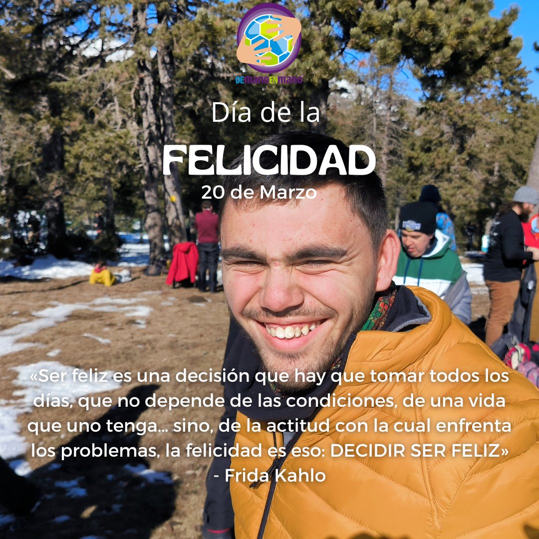demanoenmanonet's tweet photo. Hoy decide ser feliz y ¡sonríe a la vida! 
#DíaInternacionalDeLaFelicidad #felicidad #bienestaremocional #pensamientospositivos #positividad #capacitadxsDMEM #20marzo https://t.co/CjSyogfSUc