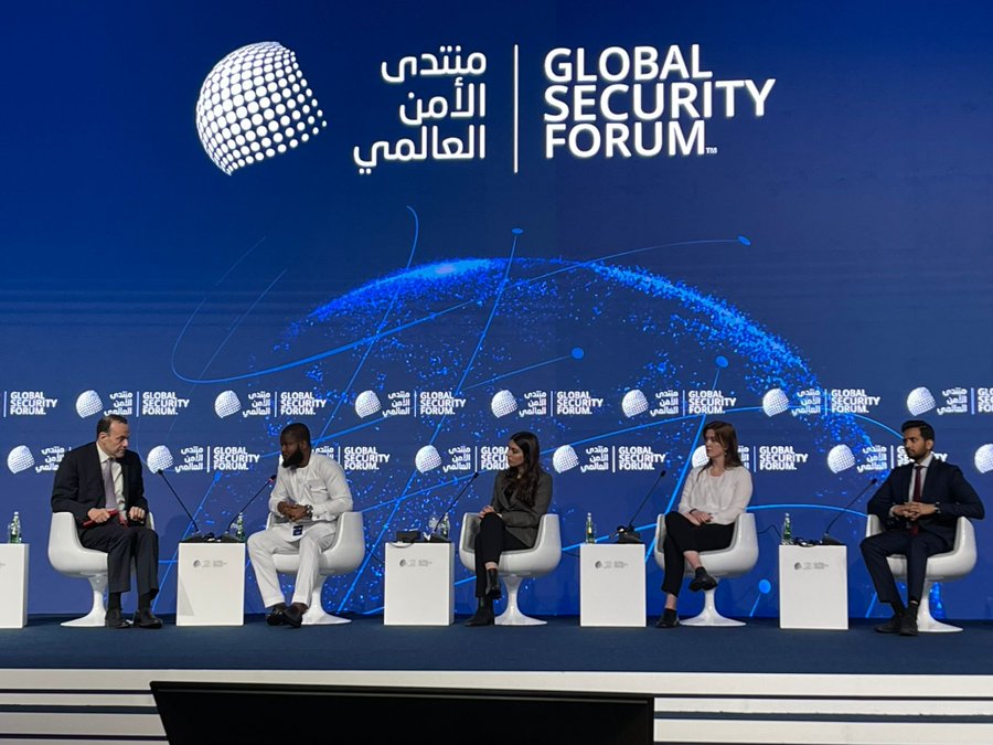 Great to be back at the Global Security Forum in Doha alongside experts from around the 🌍. Thanks @TheSoufanCenter for hosting an excellent event & @UN_CTED for convening our panel on 'Terrorism and Technology.' 

#GSF23 @NaureenCFink @ColinPClarke @Ali_H_Soufan  @david_scharia