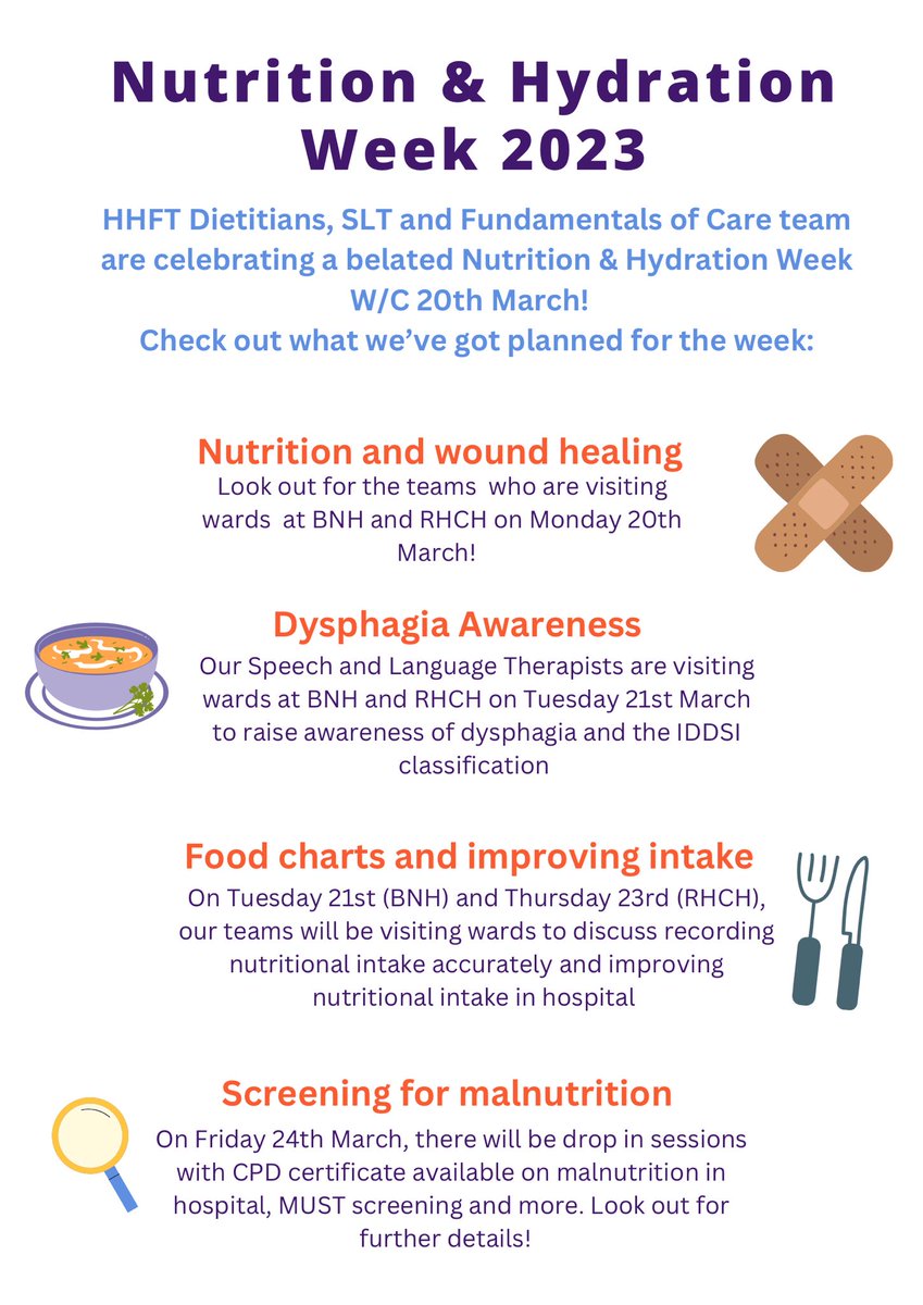 Hampshire Hospitals Dietitians (@hhft_dietitians) on Twitter photo This week (20th-24th March) is Nutrition & Hydation💧 week at HHFT! Watch out 👀 for the variety of educational activities🧠 happening . Today's focus is Nutrition and Wound Healing with trolley dashes to the wards at RHCH and BNHH🛒🌟#NHW2023 @TVN_HHFT <a href="/HHFTnhs/">Hampshire Hospitals</a> <a href="/HHFT_Therapies/">HHFT Therapies</a> This week (20th-24th March) is Nutrition & Hydation💧 week at HHFT! Watch out 👀 for the variety of educational activities🧠 happening . Today's focus is Nutrition and Wound Healing with trolley dashes to the wards at RHCH and BNHH🛒🌟#NHW2023 @TVN_HHFT <a href="/HHFTnhs/">Hampshire Hospitals</a> <a href="/HHFT_Therapies/">HHFT Therapies</a>