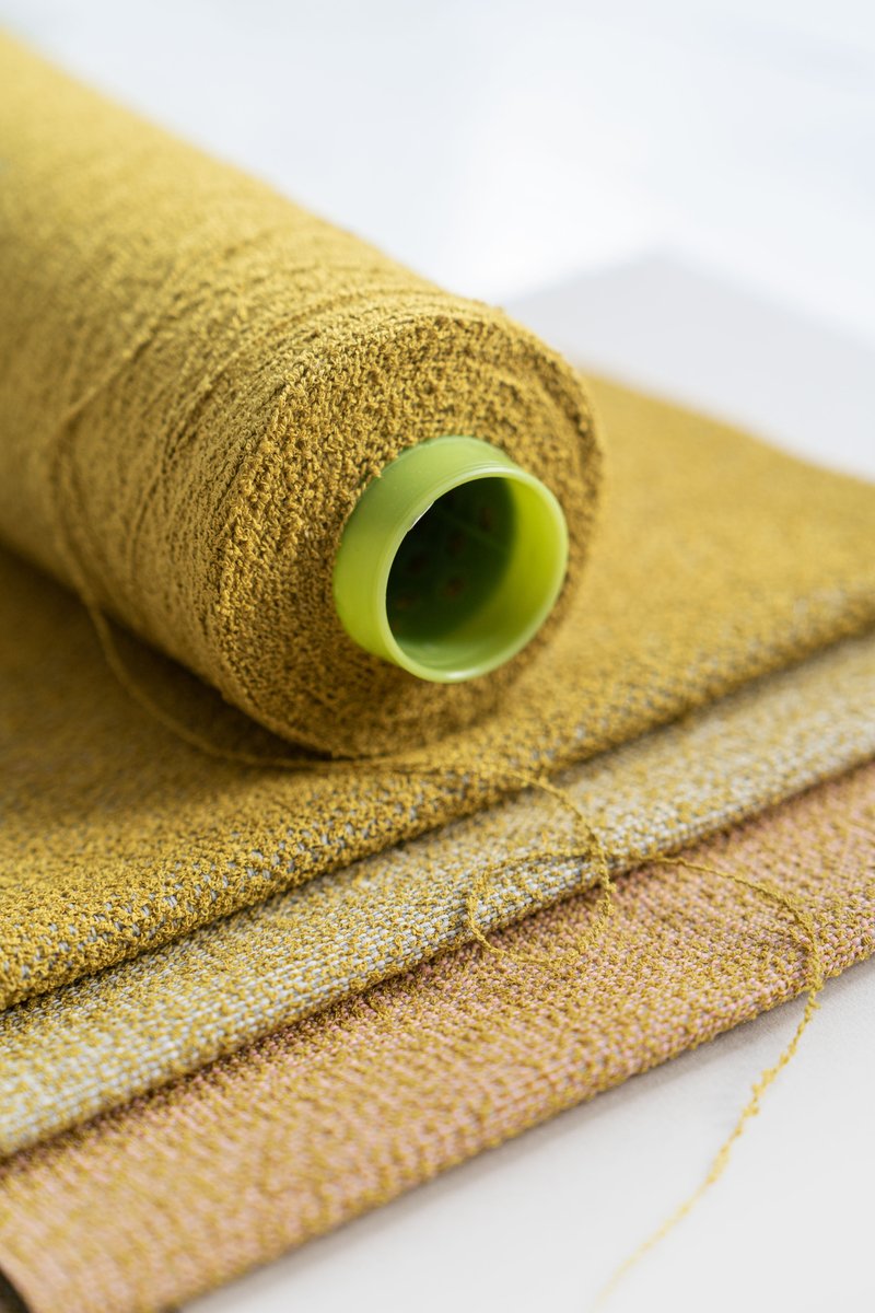 Vescom's tweet photo. We’re constantly researching new alternatives and exploring future materials – always with an eye to sustainability. Made from post-consumer PET bottles, our almost 100% recycled polyester FR boucle yarn turns the problem of plastic waste into a solution: https://t.co/svwg3phyLE https://t.co/KUaRBM8G03