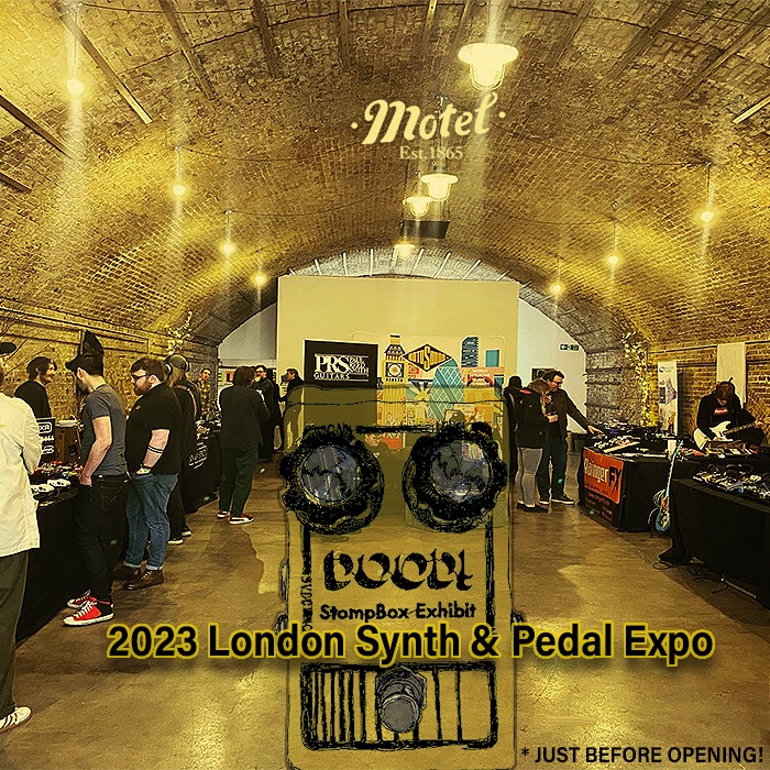 x_pedal's tweet photo. 2023 London Synth and Pedal Expo Highlights - https://t.co/pjfoj19FBR #stompboxexhibit #londonsynthandpedalexpo #synthandpedalexpo #deliciousaudio #effectspedalshow #guitarpedalshow #synthshow #motelstudios #18march2023 #guitarpedalx https://t.co/QrLdwmNJnb