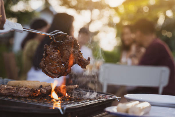 The grill can be used to cook the steaks. Grill the steaks over a wood or charcoal fire that is quite hot. 😆
📷istockphoto
 #grill #grilling #grilllife #griddle #outdoor #outdoorlife #outdoorliving #outdoorcooking #campcooking #camping #campinglife