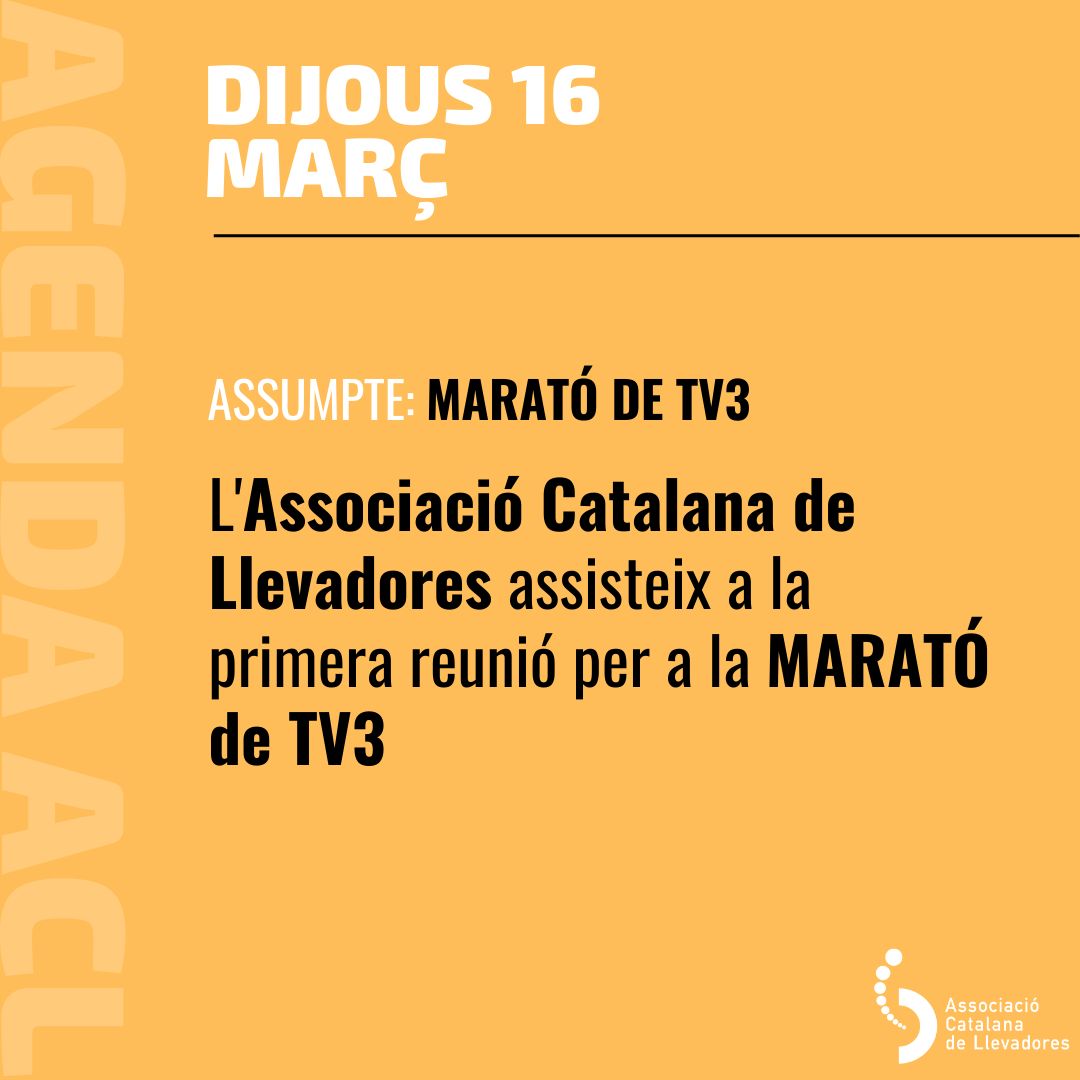 El 16 de març, vam assistir a la primera reunió per a la #lamaratotv3.

Algunes de les aportacions de l’ACL:

🔸#Salut afectiva i #sexual dels #joves
🔸#ITS
🔸Noves maternitats
🔸Equitat menstrual
🔸Cases de naixement liderades per #llevadores
🔸Servei #Trans
🔸#Lactància…