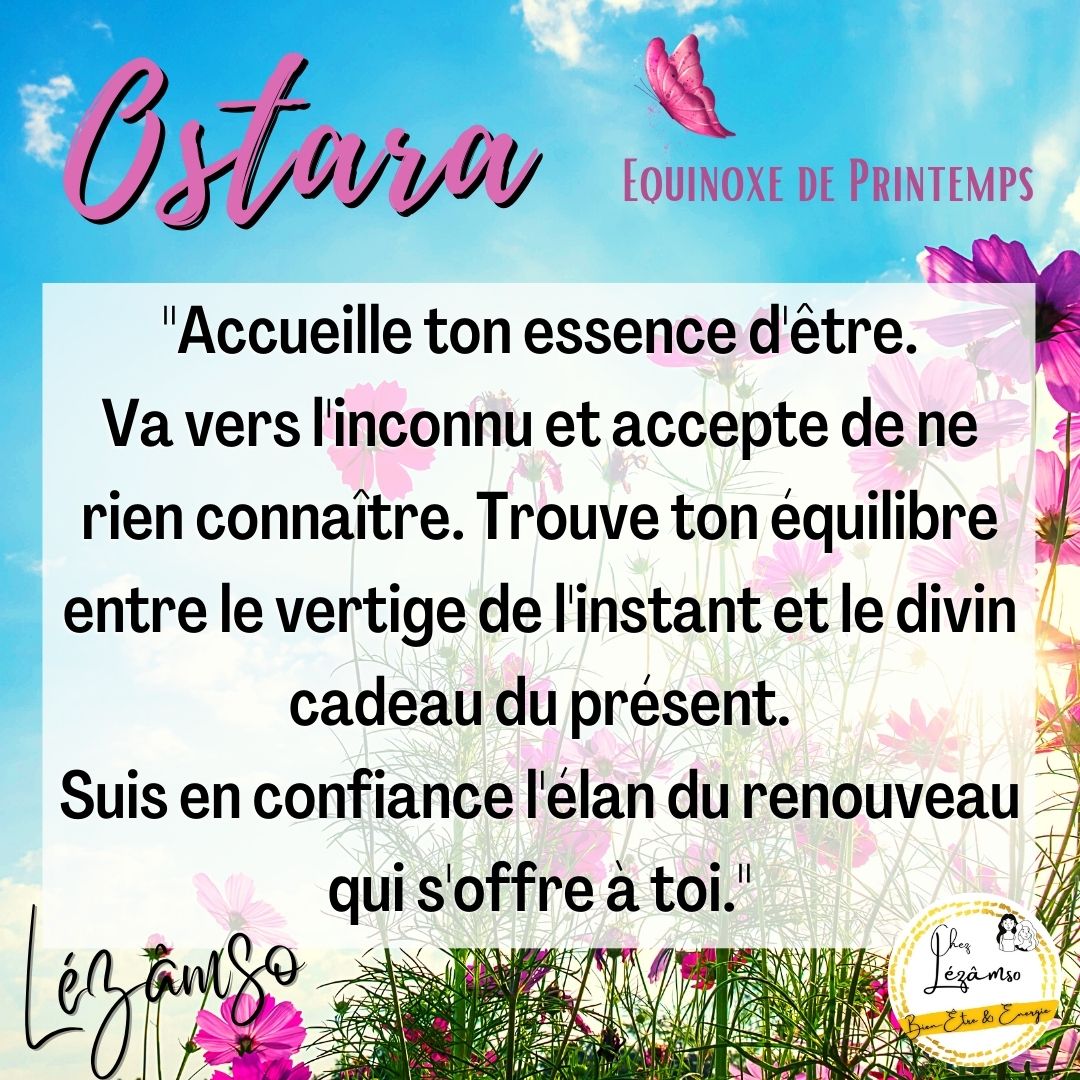 lezamso's tweet photo. 🌸 OSTARA 🌸 Fertilité &amp; Renaissance

Nous vous souhaitons un lumineux sabbat printanier 🌼☀️👒
Voici le jour de l’équilibre entre ombre et lumière, ce lundi du 20 Mars 2023, nous accueillons l’équinoxe de Printemps ⚖

https://t.co/qRfTXwHHQq https://t.co/qtF8CkAXA9