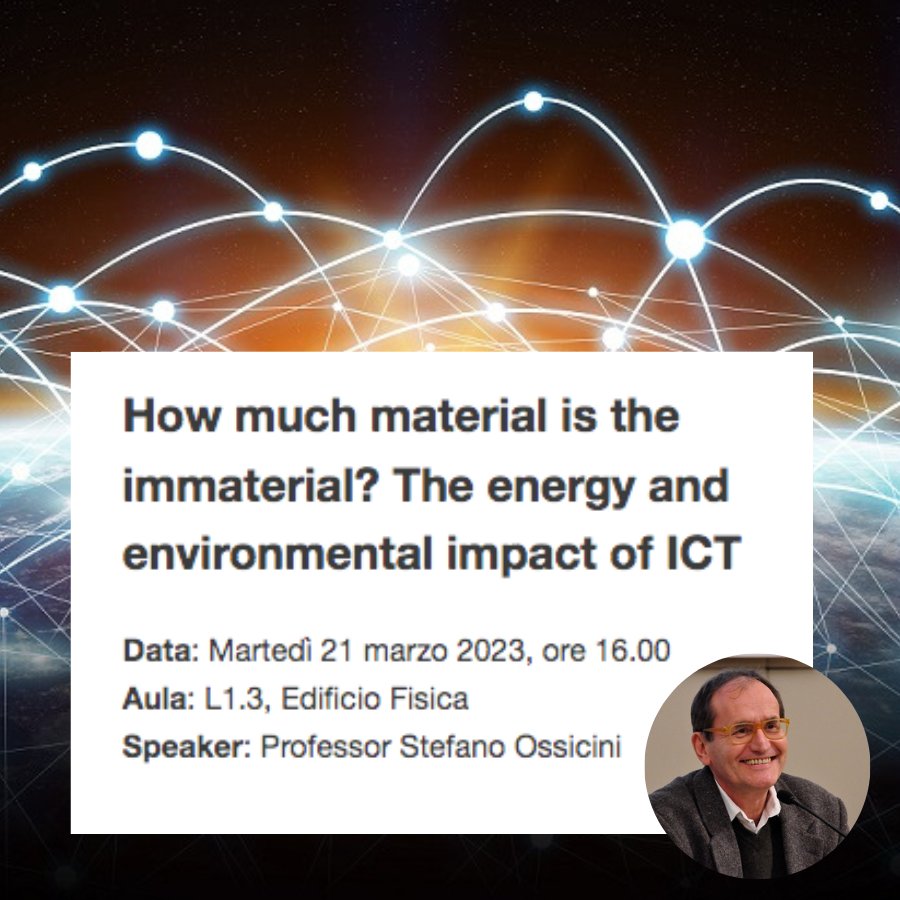 Cnr_Nano's tweet photo. The environmental impact of digital tools is enormous and is growing very fast. What to do to have a sustainable digital? 🖥️🌱

Tomorrow don't miss the Lectio Magistralis by Stefano Ossicini (@unimore &amp; @Cnr_Nano)
Streaming: https://t.co/6GstyPFLnM

👉https://t.co/EV8wSJpUIe https://t.co/EwvbxATmao
