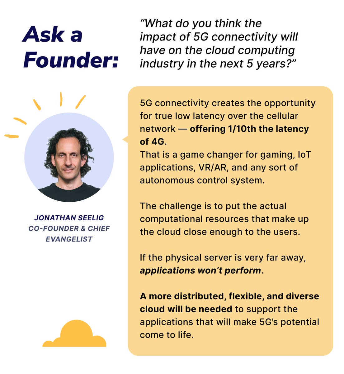 We asked, and <a href="/j_seelig/">j_seelig</a> answered! #5G #CloudComputing #Cloud #CloudNative #predictions #asktheexperts #distributedcloud