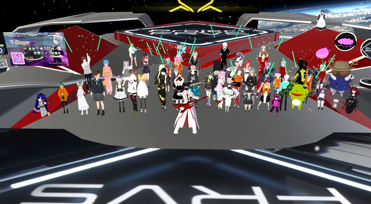 EZcq7a's tweet photo. 最後は土下座から唐突なホラーLIVEになりましたね！
（聞こえた音的にFOXさんも機材も心配になりましたね） https://t.co/um1Va30UMU