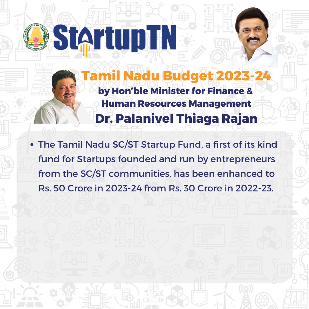 Startup TN on Twitter "Highlights of Startup related announcements in