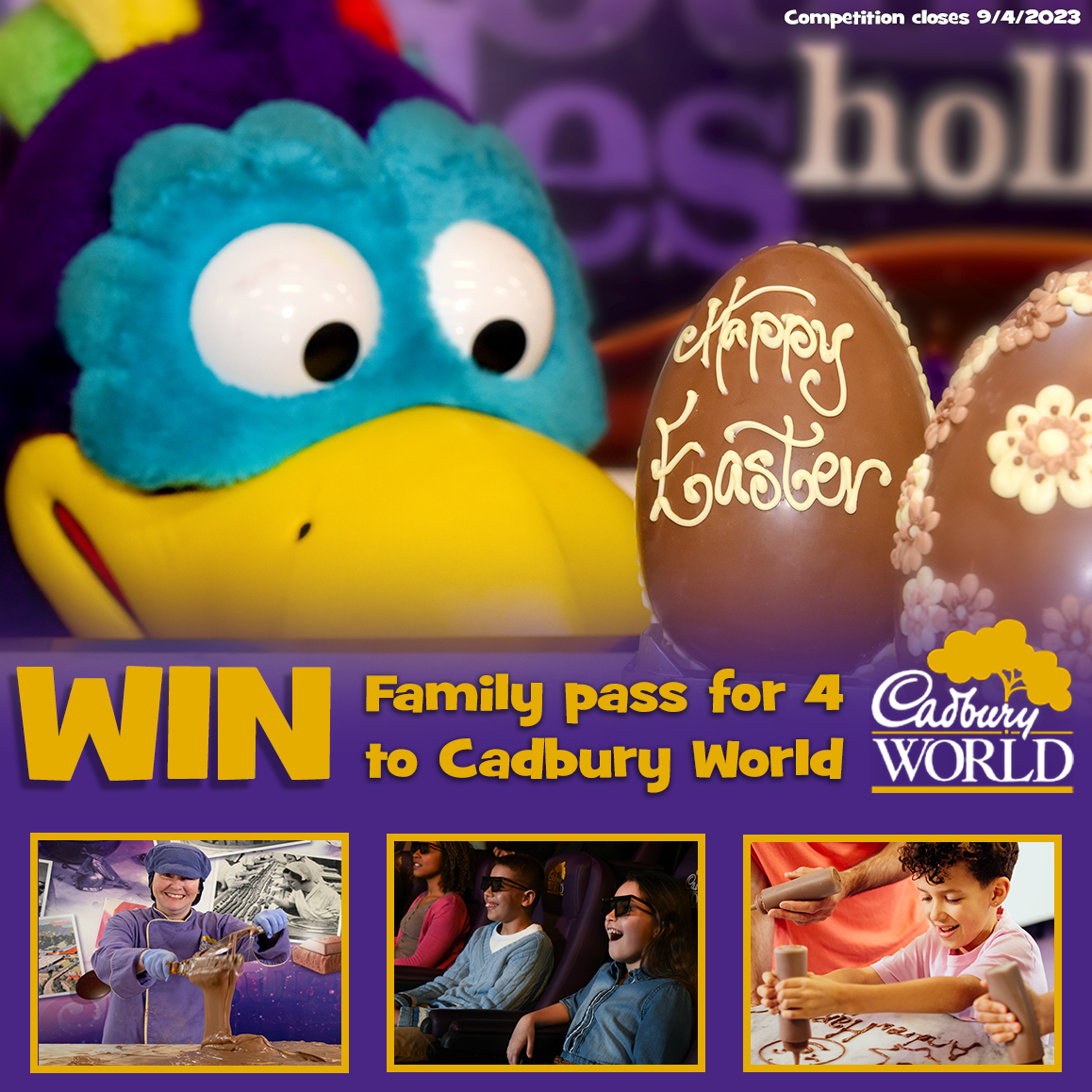 WhatsOnBrum's tweet photo. #WIN: A family pass to @CadburyWorld and enjoy a day out that’s choc-full of fun!  🍫🎅🏼

FOLLOW + RT before midnight on 9/4 to enter!

More info and T&amp;Cs: https://t.co/FU5xRcJIBX https://t.co/WldGACp8CG
