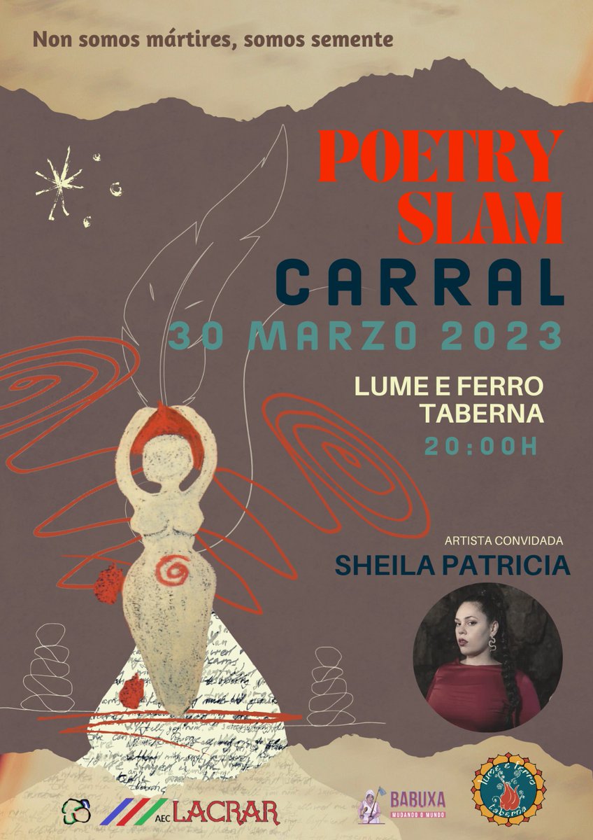 Cartelazo para a segunda sesión do Slam Poetry Carral que organiza <a href="/aec_lacrar/">AEC Lacrar</a>. O xoves 30 de marzo. Como participar? Fácil. Enviando un correo aeclacrar1@gmail.com #poetryslam #carral