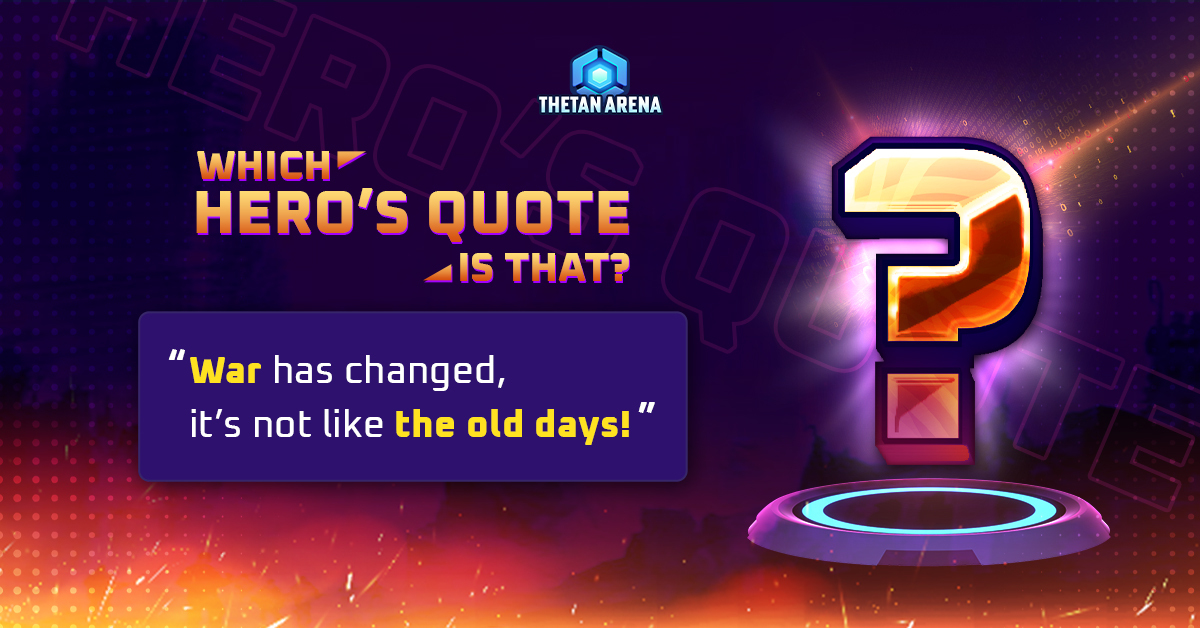 Thetan Arena The Best Mobile Game on Twitter "Let us kick off a new week with a small game 😎"