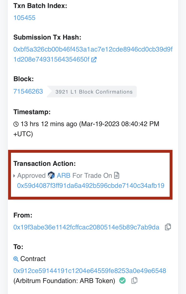 Please help me identify my $ARB tokens in my hacked wallet to a secure wallet. Approve was given a few hours ago and I have no chance to recover them. Do not turn a blind eye to this theft 🙏
Hacked Old Wallet:
0x19f3abe36e1142fcffcac2080514e5b89c7ab9da
New Secure Wallet: