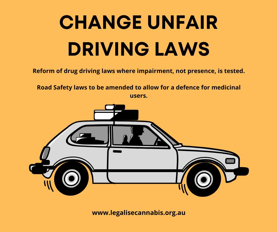 “First order of business for Legalise Cannabis NSW in parliament, push for trial of impairment tests over presence. If you have a joint/cone on Friday or Saturday, you’re not going to lose your licence because you get caught in a random drug test on Tuesday, sober, not impaired”.