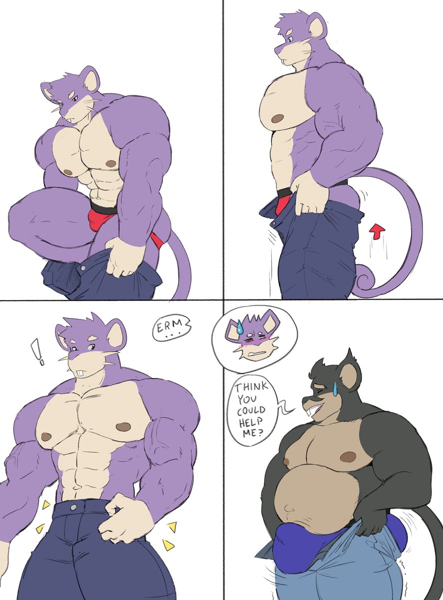 I swear, I don't know where you people come up with these memes. 

Roy, for the most part, has no issues getting his pants up his muscular thighs.
Gus on the other hand...