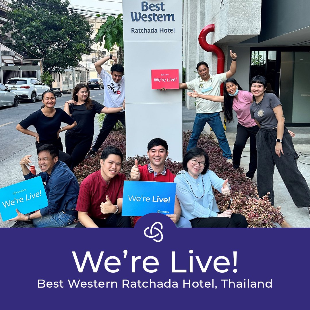 Guestline's tweet image. Guestline gives hoteliers the confidence to achieve their boldest ambitions ⚡

Congratulations to Best Western Ratchada Hotelwho are now LIVE with Guestline! Thank you for choosing #TeamGuestline.

Fantastic work Sutha Joekaew #KeyToMore #Hospitalityindustry #GuestlineGoLive
