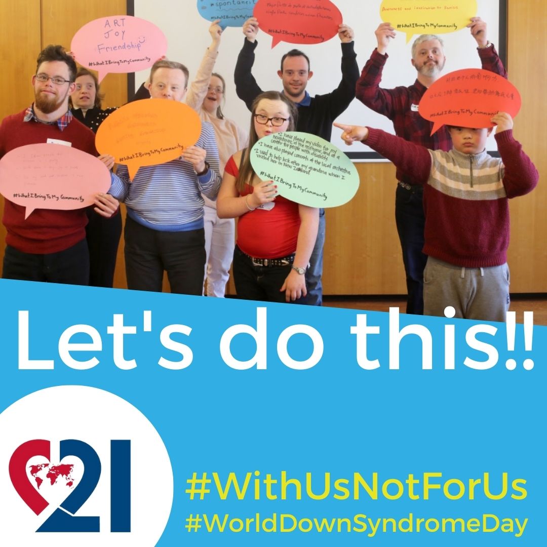 WorldDSDay's tweet photo. #WorldDownSyndromeDay 2023 has officially begun on the island of Kiritimati where it is 00:00 am on 21 March. It will end in 49 hrs at midnight in American Samoa. (Confused? Yes, me too. But it's true 😋)
It's time to speak up and tell the world why they should be #WithUsNotForUs https://t.co/EhKuo1cLZl