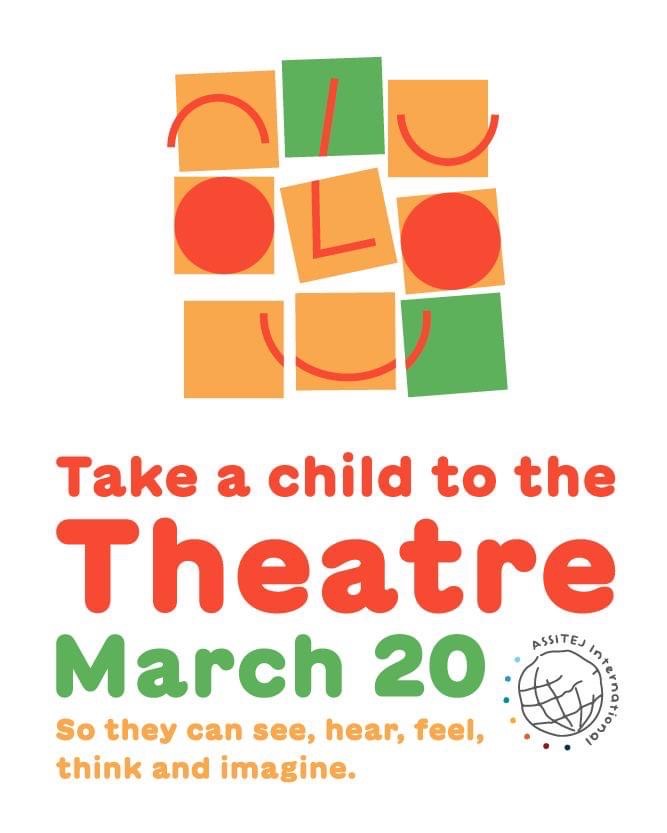 It’s here, World Day of Theatre for Children and Young People! What are you doing to celebrate the occasion?
#TakeaChildtotheTheatre <a href="/ASSITEJ/">ASSITEJ</a> <a href="/AssitejUK/">ASSITEJ UK</a> <a href="/Arts_Wales_/">Cyngor Celfyddydau Cymru | Arts Council of Wales</a>