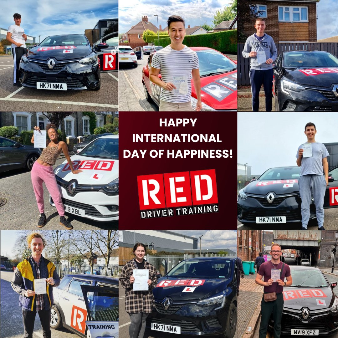 REDDriving's tweet photo. Happy International Day of Happiness from the whole team at RED!😊🙌

Here are just some of our smiling students who make us happy everyday!🚗❤

#InternationalDayOfHappiness #REDDrivingSchool #REDDriverTraining #HappyStudents https://t.co/E1Ocm9irMP