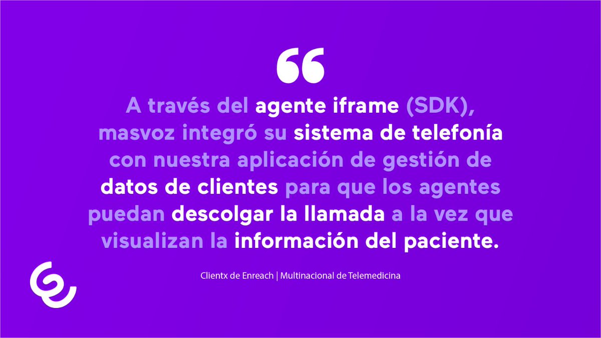 enreach_es's tweet photo. 👨‍⚕️ ¿Sabes cuánto tiempo pierden tus agentes cambiando de aplicación para buscar el historial médico de tus pacientes? ⛔Stop! https://t.co/QfiqQ16IF8

#CasoDeÉxito #Salud #Medicina #SectorSalud #Healthcare #Pharma #PX #PacienteDigital #Integraciones #CRM #Enreach #WorkWonders https://t.co/IwwMwN8gPz