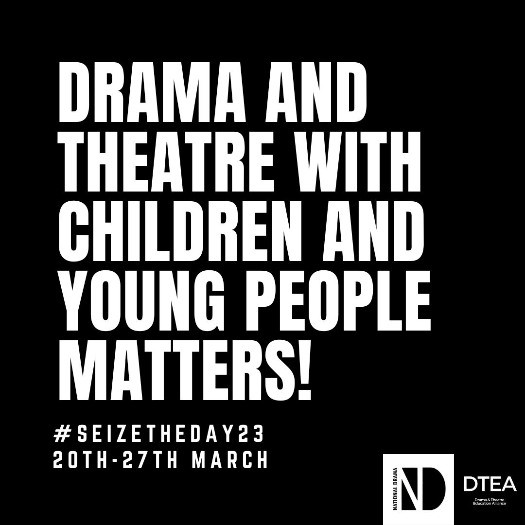 We're proud to be supporting #NDSeizeTheDay23. Join us and help to shine a light on the importance of children and young people's access to and participation in Drama and Theatre.