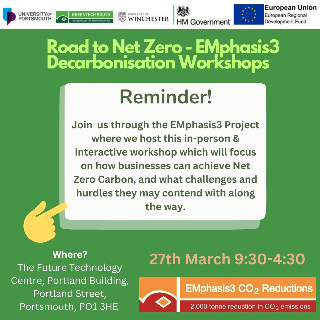 Are you an SME looking to reduce your energy footprint, but unsure where to start? This free workshop will provide advice and guidance.

We are delighted to be hosting this workshop delivered by <a href="/GEPEnv/">GEP Environmental</a> on 27th March, 9:30 AM - 4:30 PM. 

Book now!
eventbrite.co.uk/e/road-to-net-…