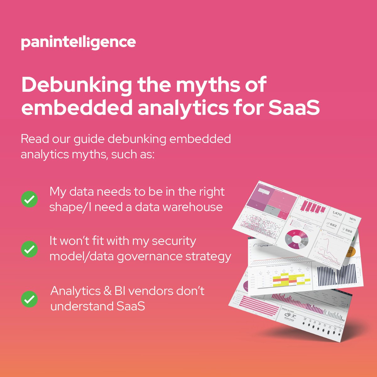 panintelligence's tweet photo. In our guide, we debunk the myths of embedded analytics and BI and show how you could add this functionality to your SaaS application and see results in less than 30 days.

Read the complete guide here 👉 https://t.co/1O1WWYFGOW

#BusinessIntelligence #EmbeddedData https://t.co/zrH5sVne0n