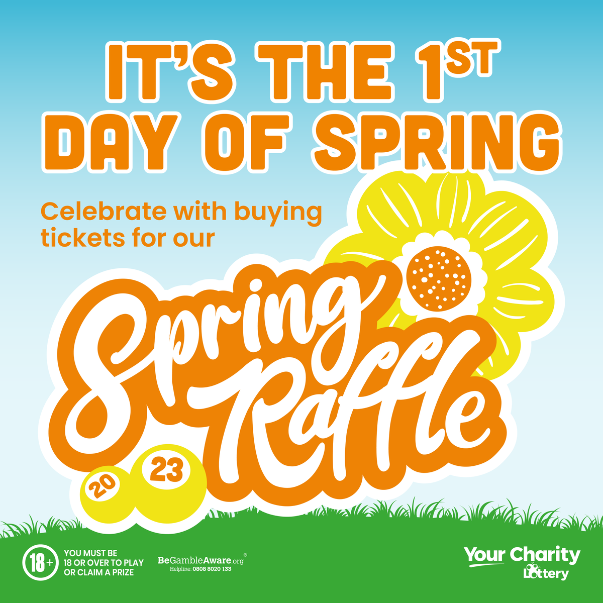 Today is officially the 1st day of spring! 🌺

👉 Tickets are just £1 per number and go directly towards supporting local charities and the work they do: bit.ly/YCLSpringRaff

Players must be 18 or over. 🔞