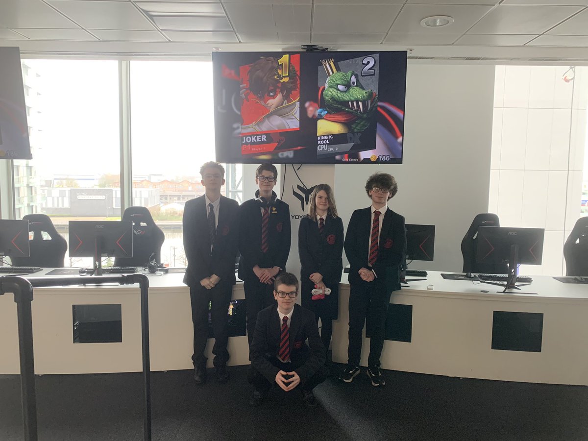 MrShawBHS's tweet photo. Today is the UK DSH E -Sports Semi Finals Day in Manchester. As Northern Ireland champions , our @BallyclareHigh team are super excited to see if we can go one better and reach the finals day. https://t.co/7fAJ5wY9Kt
