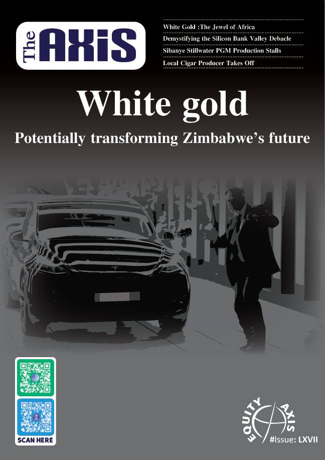 EquityAxis's tweet photo. Full read: The AXiS latest issue
Top Picks for the week :
❇️White #Gold :The Jewel of #Africa
❇️Demystifying the #Silicon_Valley_Bank Debacle
❇️Sibanye Stillwater PGM Production Stalls
❇️Local #Cigar Producer Takes Off
Full read: https://t.co/dmyZAAXgl8
#TheAxis #Lithium https://t.co/gNJgb6QSx6