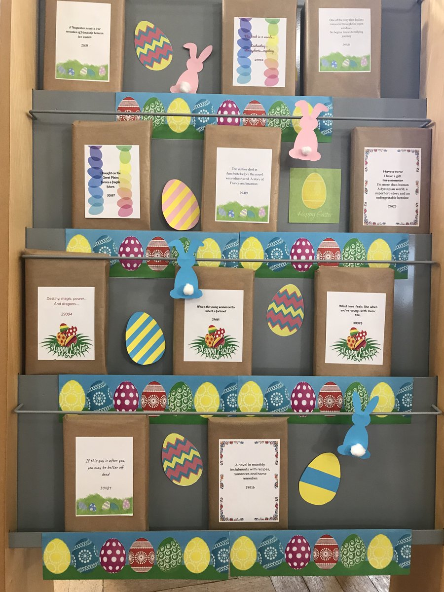 📖🐇Easter Mystery Books in the Library🐥📚
Pick a mystery book to read during the Easter 
holidays ...